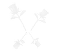 KAILIKETIY 4ensembles Epoxy Resin Fillers for DIY Mini Landscape Accessories Rose Flower Models Smooth Surface Craft Filling Materials