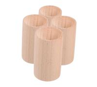 KAILIKETIY 4pièces Mini Supports Cylindriques Bois Pour Diffuseurs Huiles Essentielles De Piliers Ronds Pour Décoration Aromathérapie Maison Événements Et Mariages