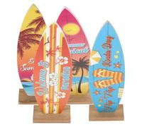 KAILIKETIY 4Pièces Ornement de Planche de Surf de Décoration de Bureau de Style Marin Accessoire de Plage pour Décor Intérieur et Photographie