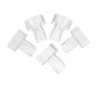 KAILIKETIY 5Pcs valve à bec de canard Valve de remplacement Valve de rechange soupape Buse bride accessoires pièces en silicone valves de tire-lait les pièces vannes Gel de silice Transparent