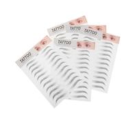 KAILIKETIY 5pièces Autocollants Pour Sourcils Noirs Transferts Autocollants Adhésifs Temporaires Aspect Naturel Usage Quotidien