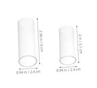 KAILIKETIY 6 Pièces Guitar Slide Ring Set Glass Finger Slides For Electric Acoustic Guitars Lightweight Portable Solid Sliders For Blues Jazz Country Music Performance