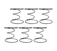 KAILIKETIY 6 Pièces Ressorts de Siège de Canapé en Acier Noir Design Double Cône, Solution de Remplacement Robuste pour Réparation de Meubles et Rembourrage D'ameublement