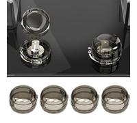 KAILIKETIY 6pièces Couvre Boutons De Cuisinière De Garçon Fille Et Sécurité Les Fuites De Accessoire De Cuisine Pour Éviter Les Accidents Conception Transparente Pour Intégrer à Les