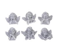 KAILIKETIY Accessoires Créatifs et Modèles Décoratifs 60pcs Breloques D'anges en Résine Argentée Plusieurs styles pour Décoration Artisanale DIY pour Projets Présents Plusieurs styles