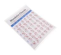 KAILIKETIY Affiche et Facile à Transporter Légère des Accords de Mandoline en Papier Couché Coloré Accessoire Pratique pour Débutants pour Enseignants et Joueurs de Mandoline