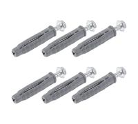 KAILIKETIY Ancrages muraux 6pcs pour cloison sèche avec vis plate et tubes d'expansion en plastique, installation de support mural TV, résistance à l'oxydation