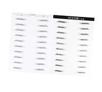 KAILIKETIY Autocollants Pour Sourcils Imperméables 6d Lot De 2 20 Paires Pour Hommes Simulation De Sourcils Outils De Maquillage Facile à Utiliser