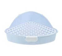 KAILIKETIY Bac à Litière Triangulaire en Plastique pour Cochons d'Inde et Chinchillas, Base Filtrante pour Garder la Cage Propre Les Parcs et Jardins