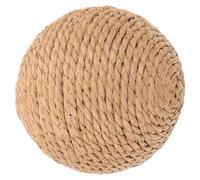 KAILIKETIY Balle à Griffer Interactif Portable pour Chat Marron en Corde de Chanvre Prévient Dégâts Meubles pour Chats D'intérieur pour Maison et Animalerie