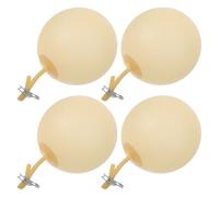 KAILIKETIY Ballon de Prélèvement de Gaz en Latex Beige 4 Pièces avec Clip Outil Polyvalent et Gain de pour Laboratoires et Production Industrielle