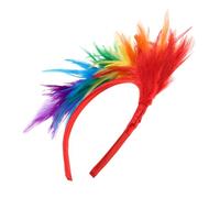 KAILIKETIY Bandeau à Plumes Multicolores Accessoire de Fête Élégant pour Événements Festifs Coiffe Attrayante Plumes
