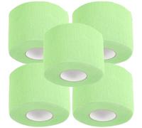 KAILIKETIY Bandes de Cou de Coiffure pour Garder le Salon Propre Jetables en Papier Vert 5 Rouleaux Protection Hygiénique pour Coiffeurs Professionnels Lors de Coupes à Domicile