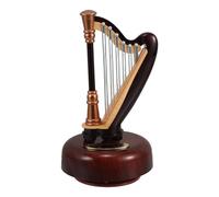 KAILIKETIY Boîte à Musique Compacte en Plastique Marron Harpe de Voyage, Tons Mélodieux et Design Élégant pour Mariages et Décorations Festives