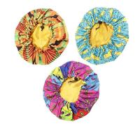 KAILIKETIY Bonnet de Nuit pour Garçon et Filles Réglable en Polyester Double Couche 3 Pièces pour Dormir et Garder les Cheveux Sec