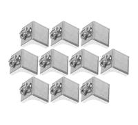 KAILIKETIY Bouchons de Rail de Rideau Accessoires pour Fixation et Remplacement 10pcs en Acier Inoxydable Argenté, Butée D'extrémité Sécurisée pour Rails de Rideaux