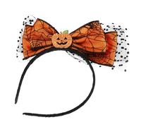 KAILIKETIY Bow-knot Headband Bandeau Halloween Avec Motifs De Citrouille Squelette Chauve-souris Et Araignée Pour Fêtes Et Déguisements Accessoire Amusant Pour Femmes Et Filles