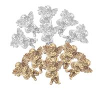 KAILIKETIY Breloques Pour Ongles D’ange 80 Pièces Taille Compacte Résine Argenté Et or Décorations Nail Art Femme Usage Festif Anniversaire Mariage Noël