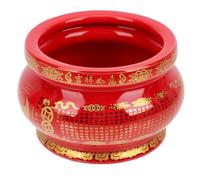 KAILIKETIY Brûle-encens Céramique Décoratif Bouddhiste avec Motif Octogramme Support Encens Intérieur Élégant pour Aromathérapie et Décoration Maison