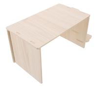 KAILIKETIY Cabane en Bois pour Hamster Résistante à l'usure et Déchirure, Cachette Décorative pour Petits Animaux de Compagnie comme Hamster Doré ou Hérisson