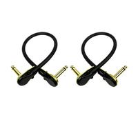 KAILIKETIY Câble de Guitare Électrique Cordons D'instrument en Cuivre Flexible et Facile à Installer, Lot de 2 pour Pédale D'effet et Audio