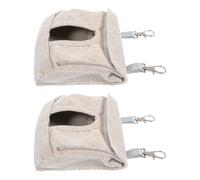 KAILIKETIY Cage Suspendue pour Cochon d'Inde et Lapin 2pcs en Tissu Pliable et Lavable Sachet pour Nourrir Facilement Les Petits Animaux