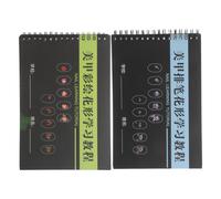 KAILIKETIY Carnet D'exercices pour Nail Art 2pcs en Papier Spirale 180° pour Apprentissage et Formation en Salons et Écoles de Beauté