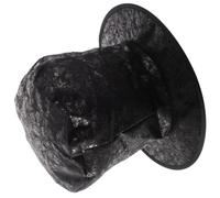 KAILIKETIY Chapeau de Magicien Rétro D'halloween pour Hommes, Violet en | Structure Rigide, Doublure Élastique, Confort Ajusté, pour Scène et Photos, Style Rétro Non Réfléchissant