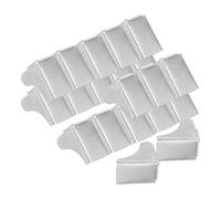 KAILIKETIY Clips D'étagère en Fer Argenté Support Modulable Rainure de 7mm pour Armoires Lot de 20 Utilisation de l'espace pour Bibliothèques et Espaces Professionnels
