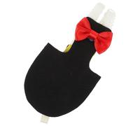 KAILIKETIY Couches Lavables pour Perroquets et Perruches en Tissu Coton Noir, Réutilisables et Souples avec Décoration Noeud, Vêtements Élégants pour Oiseaux de Vol