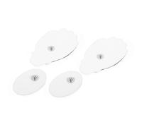 KAILIKETIY Coussins de Massage Portables en Silicone et Tissu Non Tissé, Électrodes Multifonctions Auto-adhésives pour Appareil de Stimulation Musculaire, Lot de 2 Paires