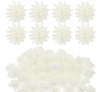 KAILIKETIY Diffuseur de Parfum 100 Pièces Fleur Artificielle en PE Blanc Décoration Maison Chic et Facile à Utiliser, pour Salle de Bain ou Ambiance Parfumée