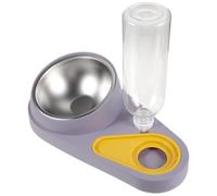 KAILIKETIY Distributeur Croquettes Automatique pour Chien et Chat en Plastique Solide Bol Élégant Anti-Renversement pour Usage Domestique Personnel