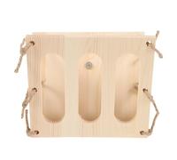 KAILIKETIY Distributeur de Nourriture Mangeoire Multifonction Pliable pour Lapins et Cochons d'Inde en Bois Naturel Petite Taille, Râtelier à Foin Gestionnaire de Lapin pour Cage D’Animaux