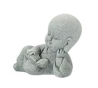 KAILIKETIY Figurine De Moine Décorative pour Aquarium Petite Statuette Zen Accessoire De Décoration Intérieure pour Bureau Maison Jardin Et Paysage
