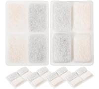 KAILIKETIY Filtre Fontaine Eau Chat 6 Unités Charbon Naturel, Lot de Rechange pour Distributeur d'eau Animaux, Prévient Colmatage, Adapté à Usage Domestique