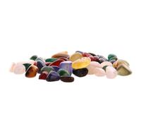 KAILIKETIY Gemme Naturelle D'agate Colorée 100g, Pierre Roulée D'agate Polie Simple, pour Décoration Bouddha et Œuvres D'art