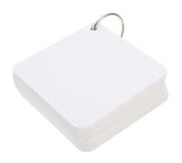 KAILIKETIY Jeu de Cartes Vierges Blanches en Papier avec Anneaux Métalliques, Perforées pour Prise de Notes et Jeux Éducatifs, 200 Fiches Multifonctions pour Adultes et Garçon et Filles