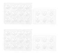KAILIKETIY Kit 4 Pièces Plaque Expérimentale de Chimie en Céramique Blanche Plaques 6 et 12 Trous Design Compact Facile à Ranger pour Laboratoire