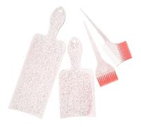 KAILIKETIY Kit de Coloration Cheveux 4 Pièces Brosse Pailletée, Peigne Coloration Cheveux et Planche à Mèches, Accessoire Professionnel pour Balayage et Teinture Maison, Usage Salon