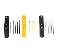 KAILIKETIY Kit de Nettoyage des Oreilles -oreilles Ronds 3 Pièces en Acier Inoxydable Surface Polie pour Usage Familial Quotidien et Voyage