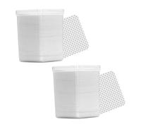 KAILIKETIY Lingettes Nettoyantes en Coton Blanc pour Greffage de Cils, 400 Pièces en 2 Boîtes, Fibres Chimiques, Forme Simple pour Nettoyage Peau et Flacon de Colle