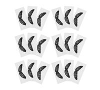 KAILIKETIY Lot de 100 Autocollants pour Épilation des Poils de Nez en Pp Noir, Protège-moustache et Évite les Gouttes de Cire Chaude, pour Soin Barbe Homme DIY
