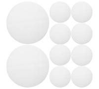 KAILIKETIY Lot de 12 Coussinets Ronds en Silicone Blanc pour Cuiseur Vapeur Tapis de Cuisson Vapeur Non Adhésif et Léger pour Petits Pains et Dim Sum à Domicile