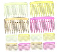 KAILIKETIY Lot De 12 Peignes à Cheveux Latéraux Petit Format En Plastique Coloré, Pince à Cheveux Coulissante Pour Femme Et Fille Usage Quotidien