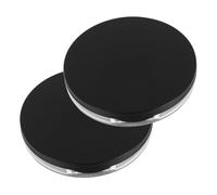 KAILIKETIY Lot de 2 Boîtes à Poudre Vides 5 G Compactes avec Houppettes Élastiques Noires Mats, Contenant Cosmétique Portable pour Voyage et Maquillage Quotidien