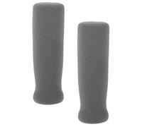 KAILIKETIY Lot de 2 Poignées de Béquille en Mousse Épaisse Antidérapante Gris Protection Confortable pour Personnes Âgées Remplacement Poignée de Canne Accessoires Mobilité Santé