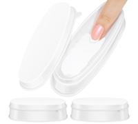 KAILIKETIY Lot De 3 Supports Pour Faux French Tip En Plastique Avec De Trempage Kit De Trempage Pour Design En Arc Plateau De French Facile Pour Un Usage Domestique En Salon
