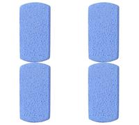 KAILIKETIY Lot de 4 Pierres Ponces à Deux Faces en Verre Mousse Bleu pour Exfoliation et Élimination Peau Morte des Pieds, Réutilisables, Bain Voyages