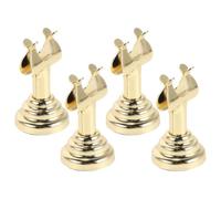 KAILIKETIY Lot de 4 Pinces Numéros de Table en Métal Doré Réutilisables pour Réceptions et Présentations, Design Compact et Touche Raffinée pour Mariages et Événements